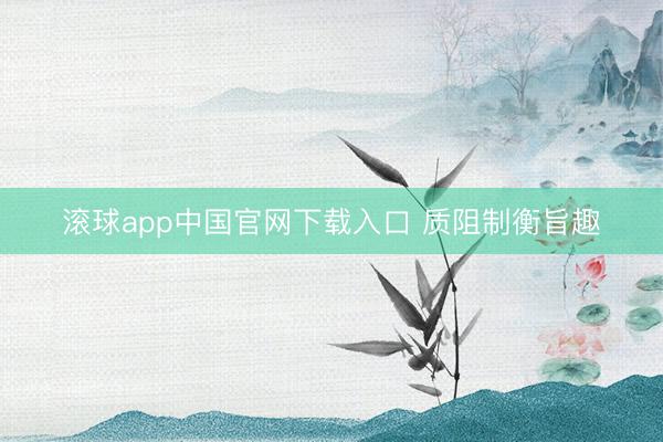 滚球app中国官网下载入口 质阻制衡旨趣
