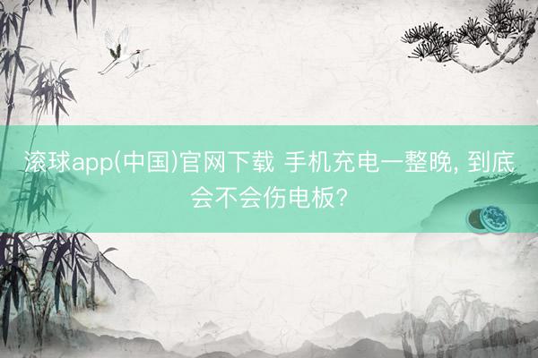 滚球app(中国)官网下载 手机充电一整晚， 到底会不会伤电板?